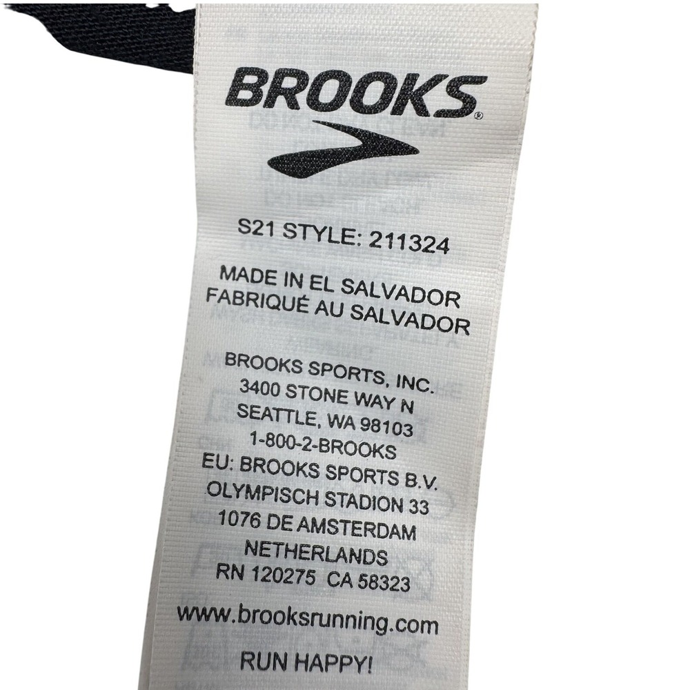 Brooks Running Tank Top Sleeveless Athletic Workout Run Happy Black Men Small - Picture 10 of 11